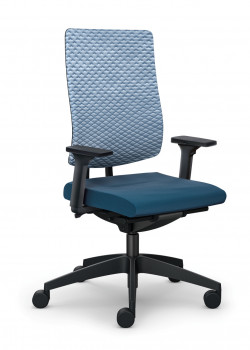 sedus black-dot air bd-125 blau / Membran blau Fußkreuz schwarz  bei Büro-Goertz Darmstadt und www.buero-ideen.de